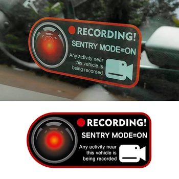מתאים סנטינל מצב מקליט סטטי מדבקה להקליט תזכורת לחלון הרכב מדבקה אביזרי רכב הפנים החיצוני