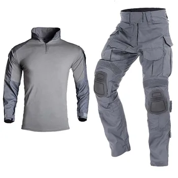 G3 טקטי חליפת הסוואה בעלי צבאי בגדים לקפל גברים מכנסי לחימה, מדים +רפידות איירסופט חולצות צבא ציד תלבושת