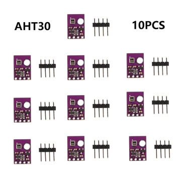 AHT30 טמפרטורה ולחות חיישן מדידת מודול תקשורת I2C DC 2.0-5.5 V דיוק גבוה בדיקה AHT20 משודרג Ver
