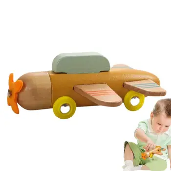 קטן המטוס צעצועים קריקטורה סימולציה תחבורה מטוס דגם הגלשן בניין צעצוע חינוכי דגם צעצוע לילדים