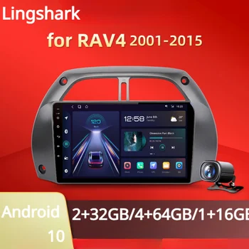 2G 32G אנדרואיד 10 עבור טויוטה RAV4 4 2001 - 2015 רדיו במכונית מולטימדיה נגן וידאו ניווט GPS 2 din dvd
