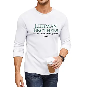 חדש ליהמן ברדרס - הראש של סיכון הנהלת 2008 ארוך חולצה מצחיק חולצות זיעה חולצה טי שירט גברים גרפי החולצות.