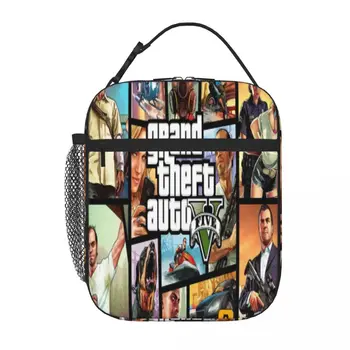 Grand Theft Auto V Gta צהריים לשאת קופסאות האוכל חמוד תיק אוכל תרמי קופסת ארוחת הצהריים