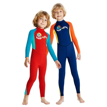ילדים בגדי הגנת UV UPF50+ בגדי ים לילדים שרוול ארוך מהיר יבש חליפות שחייה