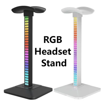 RGB אוזניות תופסן עם LED איסוף האור השולחן Gaming Headset מחזיק נשלף USB אוזניות סוגר מתלה אוזניות אביזרים
