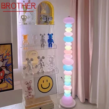 אח נורדי ילדים מנורת רצפה צבע משפחה מודרנית הסלון חדר השינה יצירתיות LED דקורטיביים אווירה
