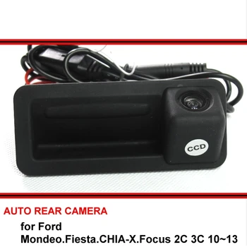 עבור פורד מונדיאו פיאסטה צ ' ה-X פוקוס 2C 3C 10~13 המטען לטפל עמיד למים ראיית לילה לרכב מצלמה אחורית באיכות HD הפוך גיבוי