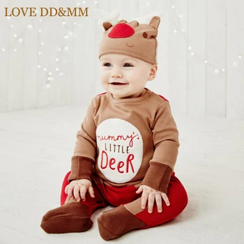 אוהב DD&ממ חג המולד Rompers בגדי תינוק בייבי בנים בגדים צבי הפעוט לטפס סרבל תינוק פעוט תחפושות תלבושות
