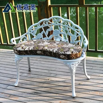 ריהוט גן לחצר מרפסת גן פנאי אלומיניום יצוק הספסל סגסוגת אלומיניום בסגנון אירופאי יחיד כיסא הטרקלין