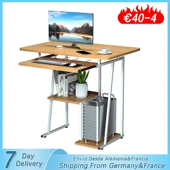 75 סנטימטר גובה שולחן מחשב חדר שינה מעץ, משחק, שולחן למשרד הביתי עם המקלדת מחזיק 2layers הספר השולחן