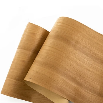 טבעי אמיתי תאילנדי טיק עץ פורניר לחתוך רהיטים על 55cm x 2.5 מטר 0.2 מ 