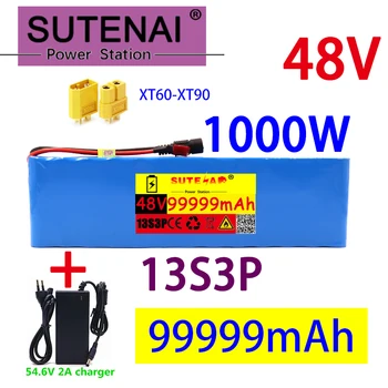 48v99ah 1000W 13s3p 48V Li ion battery pack עבור בגודל 54.6 V E האופנוע-קטנוע עם עב 