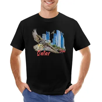 קטאר אסיה, מתנות &הסחורה חולצת טי-שירט קצרה חתול חולצות שחור חולצת טי-שירט גברים