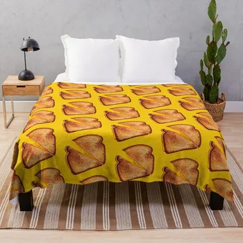 טוסט גבינה - דפוס צהוב לזרוק שמיכה למיטה מכסה את המנגה