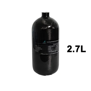 2.7 L 300Bar 4500Psi סיבי פחמן גליל מיני צלילה מיכל לחץ גבוה מיכל אוויר HPA בקבוק M18*1.5