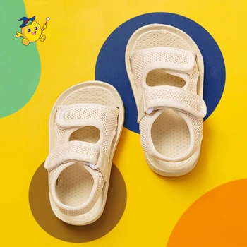 ילדים סנדלים רשת הקיץ בד אופנה סנדלים לנשימה תינוק נעליים של בנים וגם של בנות סנדלי נעלי בית רכות אווה סוליות