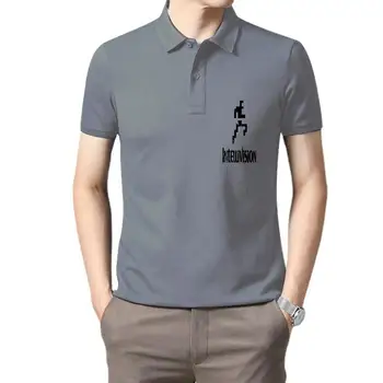 Intellivision חולצת ריצה האיש לוגו בסגנון וינטג במצוקה הת ' ר גריי טי מגניב חולצות טי שירט