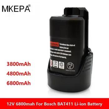 MKEPA 6800mAh 10.8 V 12V Li-Ion BAT411 Akku BAT412A BAT413A D-70745GOP 2607336013 2607336014 PS20-2 PS40-2