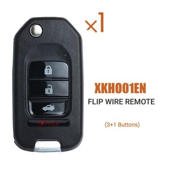 Xhorse XKHO01EN אוניברסלי חוט מפתח פוב מרחוק Flip 3 כפתור+1 של הונדה סוג VVDI מפתח כלי