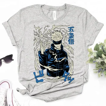 Jujutsu Kaisen חולצת נשים מעצב Y2K חולצה נשית אופנת רחוב מעצב אנימה בגדים