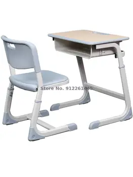 הדרכה מחלקת הדרכה שולחנות וכיסאות לילדים שולחן כתיבה-ספר הארגון אימון הרמת שולחן להגדיר תלמיד השולחן