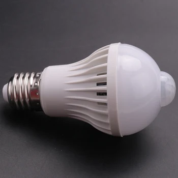 E27 Led הנורה אור, חיישן תנועה, אור LED חיישן תנועת PIR מנורת גלובוס הנורה מנורת אור