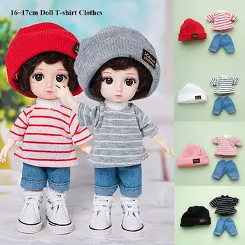 16~17 אופנה ילדים בנות צעצועים להתלבש הכי מתנות בגדי בובה בובה ג ' ינס מכנסיים בובות חליפת חצאית