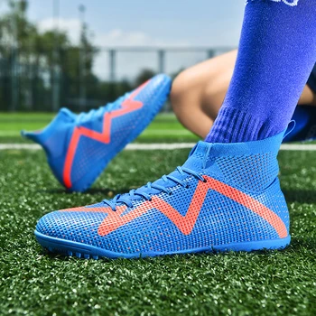 איכות נעלי כדורגל פקקים Haaland עמיד נעלי כדורגל משקל קל נוח Futsal נעלי ספורט סיטונאי Chuteira החברה.