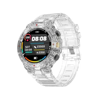 DT5 ספורט שעון חכם 1.45 אינץ ' תמיד בתצוגה גברים Bluetooth לקרוא מצפן מסך HD קצב הלב מעקב GPS Smartwatch