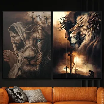 5D Diy יהלום ציור דת ישו יהלום אומנות רקמה אריה לחצות סטיץ ערכות פסיפס אלוהים דיוקן קישוטי בית 2023