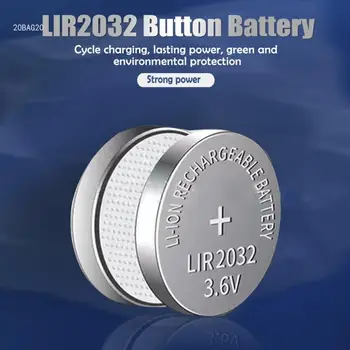 2pcs נטענת LIR2032 סוללות קיימא הכוח פתרון עבור מכשירים קטנים