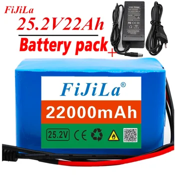 6s4p 24V 22Ah 18650 סוללה סוללת ליתיום 25.2 v 22000mAh אופניים חשמליים ממונעים /חשמליים/Li ion Battery Pack עם + מטען