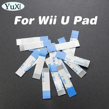 1 יח ' להגמיש כבל סרט עבור ה-Wii U Pad Controller 8 פינים טעינת לוח חשמל החלפת הכבל המקורי חלקי חילוף