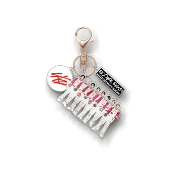 1pcs KPOP תועה ילדים יפני ver. תצוגה מקדימה של התמונה מחזיק מפתחות מחזיק מפתחות שקית אביזרים Hyunjin פליקס Bangchan לי יודע Seungmin