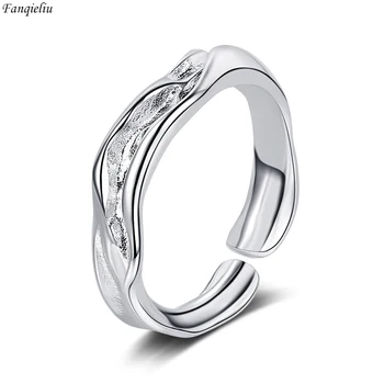 Fanqieliu 925 כסף מחט באיכות גבוהה תכשיטים הליהוק קמטים אופנה טבעת לנשים חדש FQL23223