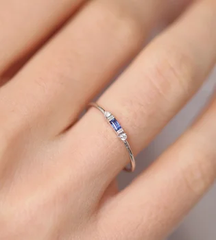 2023Fashion כסף סטרלינג 925 טבעת אמרלד זירקון הטבעת לאישה קסם תכשיט מתנה