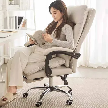 עור עמיד למים הכיסא במשרד Disain עיצוב המחשב הכסא המסתובב הצוואר משענת הראש עם ריפוד Silla De Oficina רהיטים ריהוט