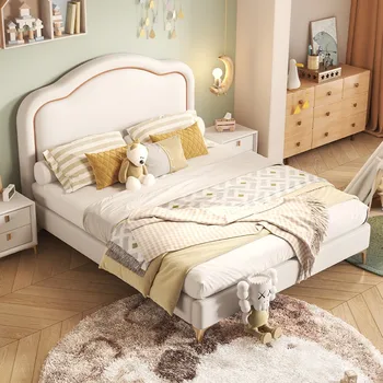 עץ לבן מיטות ילדים קומה נייד עיצוב הפרט מיטות ילדים בנות מסגרות מגירות גאמה Juvenil ריהוט חדר שינה MQ50CB