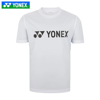 הקיץ YONEX טניס חולצה התאמה בדמינטון שרוול קצר חולצה ביגוד יבש מהירה ספורט ג ' רזי העליון 115233 גברים פולו נשים