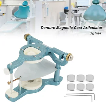 גדול גודל שיניים מגנטי Articulator להטיל הלסת מסגרת אנטומיים Articulator מתכוונן מעבדת שיניים חסימה ציוד רופא שיניים כלים