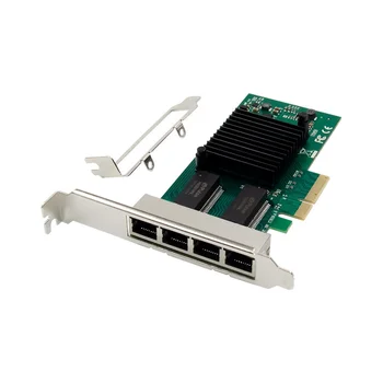 PCIE X4 1350AM4 Gigabit Server כרטיס רשת 4 חשמליים יציאת RJ45 שרת התעשייה חזון כרטיס רשת