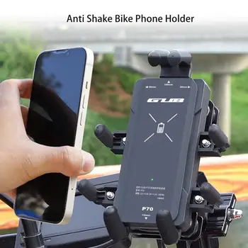 אקדל P70 אופנוע מחזיק טלפון הרטט דעיכת מטען אלחוטי נייד טלפון ניווט סוגר רכיבה על אופניים אביזרים