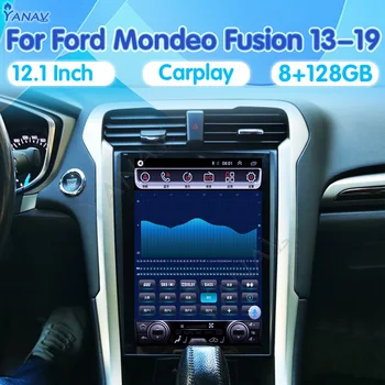 8G 128GB אנדרואיד 13 רדיו במכונית על פורד מונדיאו היתוך MK5 13-19 נגן מולטימדיה ניווט GPS Carplay סטריאו 4G LTE 2 Din יחידה
