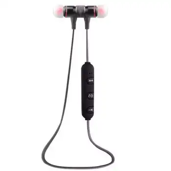 M9 Bluetooth 4 1 סטריאו נשמע מתכת מגנטי ב-האוזן אוזניות דיבורית ספורט ריצה Wired אוזניות אוזניות