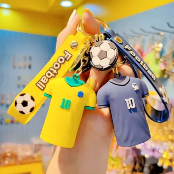 כדורגל ג ' רזי מחזיק מפתחות קריקטורה חמוד בובה Keyring יצירתי אופנה כמה התיק קישוט מפתחות המכונית תליון אביזרים מתנה
