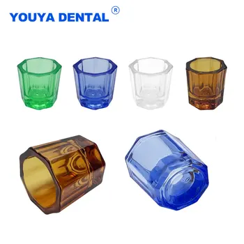 1PCS שיניים ערבוב כוס זכוכית קערות תבשיל ליישב כוס משק הבית מתומן כוסות אבקת מיכל רפואת שיניים מעבדה חומר