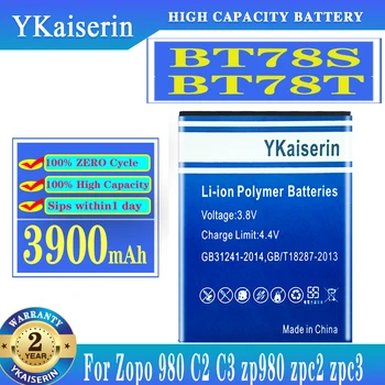 YKaiserin BT78S BT78T טלפון נייד סוללה עבור Zopo 980 C2 C3 Zp980 Zpc2 Zpc3 980 החלפת הסוללה 3900mAh