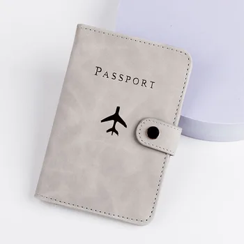 עור דרכון בעל מכסה מקרה עמיד למים נסיעות כרטיס אשראי ארנק חמוד ספר דרכון עבור נשים/גברים דרכון כיסוי