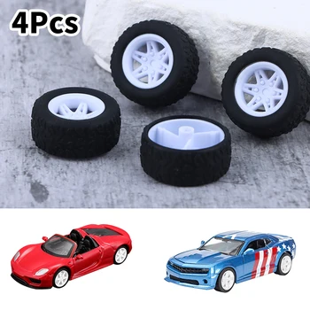 4Pcs גומי צמיגים לרכב גלגלי צמיג העור גלגלים 30MM DIY מירוץ צעצועים דגם של מכונית שונה חלקים（2 מ 