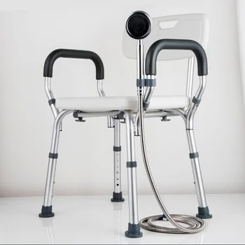 מתכוונן קשישים שירותים כיסא נגד החלקה באמבטיה כיסאות עבור קשישים כלום שירותים שרפרף למקלחת מיוחד הכסא בבית הכסא למושב